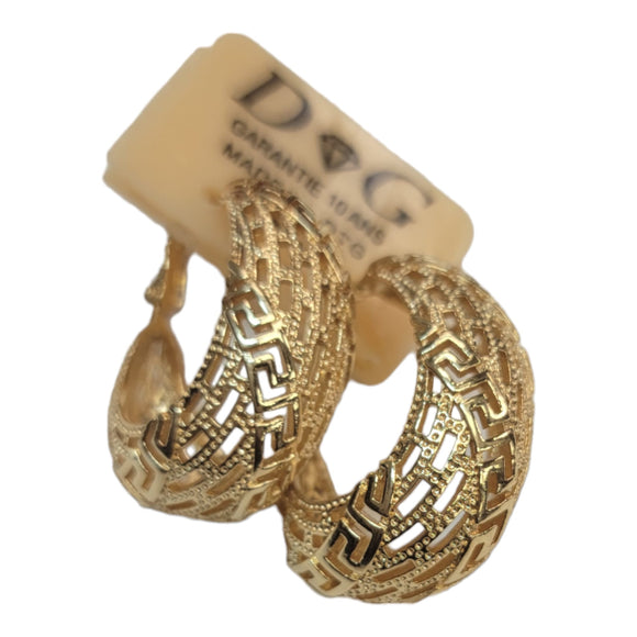 Fashion Gold Plated Hoop Earrings