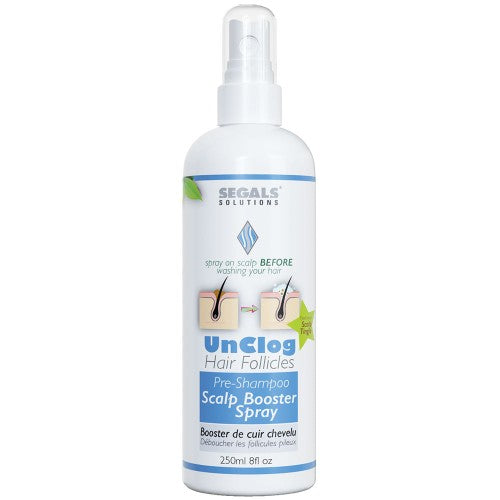 SEGALS SOLUTIONS Segals Unclog Pre Shampoo Scalp Booster Spray 8oz